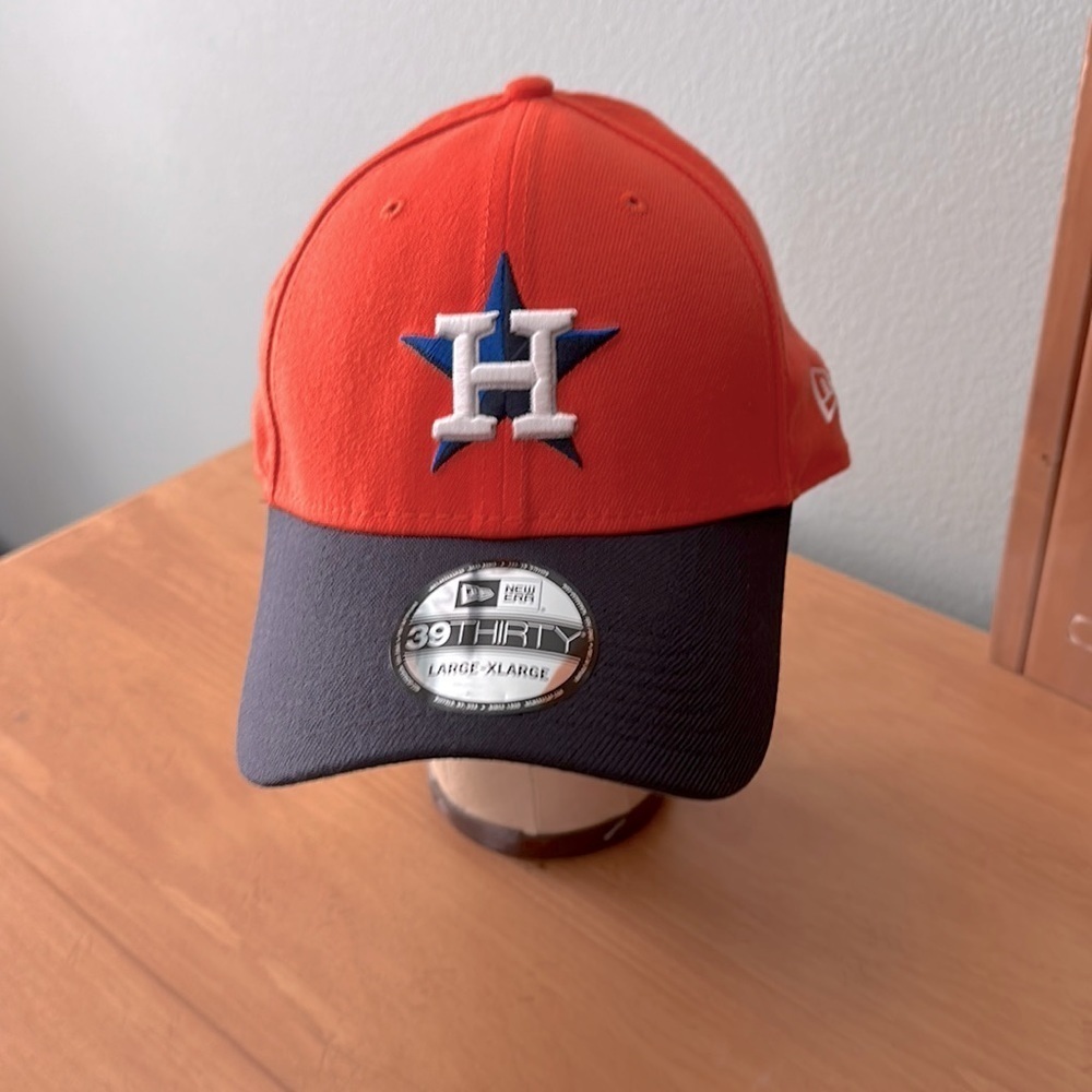 Houston Astros new era fitted baseball hat, size large Dash extra large NWT